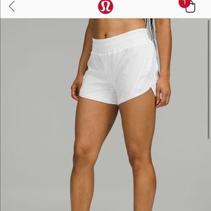 White, Lululemon shorts, size 8